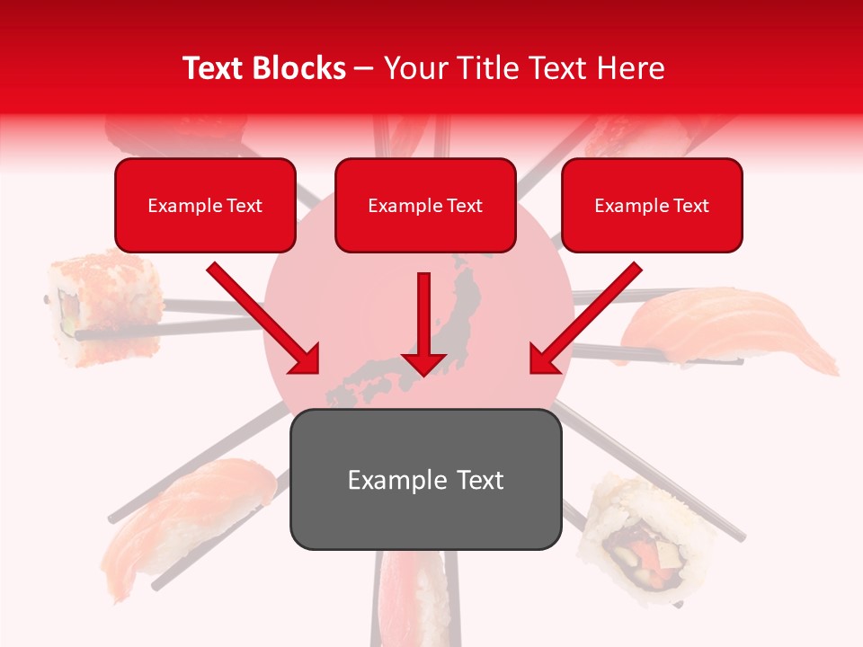 Red Menu Sea PowerPoint Template