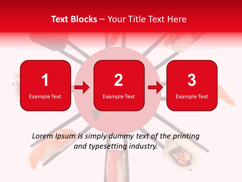 Red Menu Sea PowerPoint Template