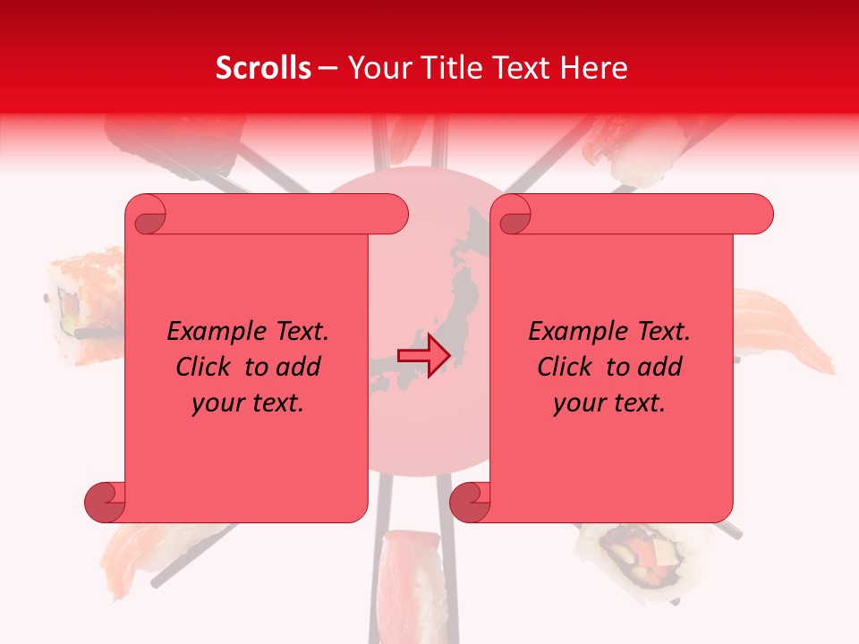 Red Menu Sea PowerPoint Template