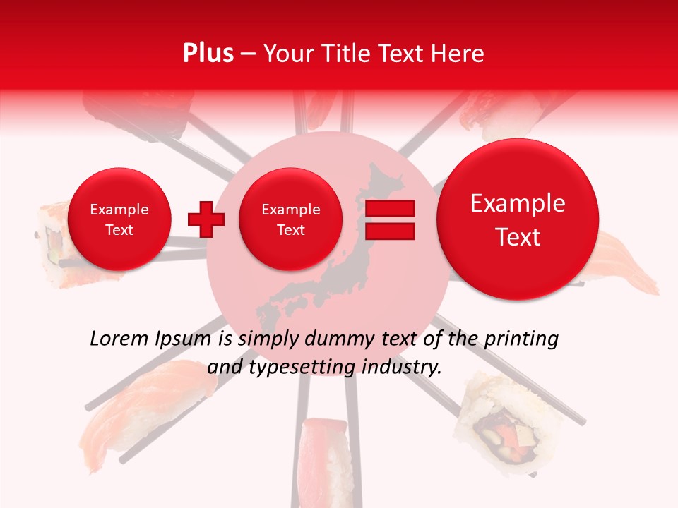 Red Menu Sea PowerPoint Template