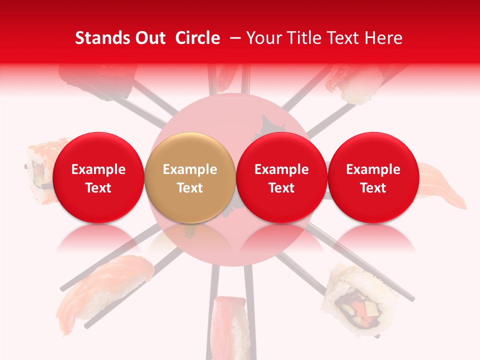 Red Menu Sea PowerPoint Template