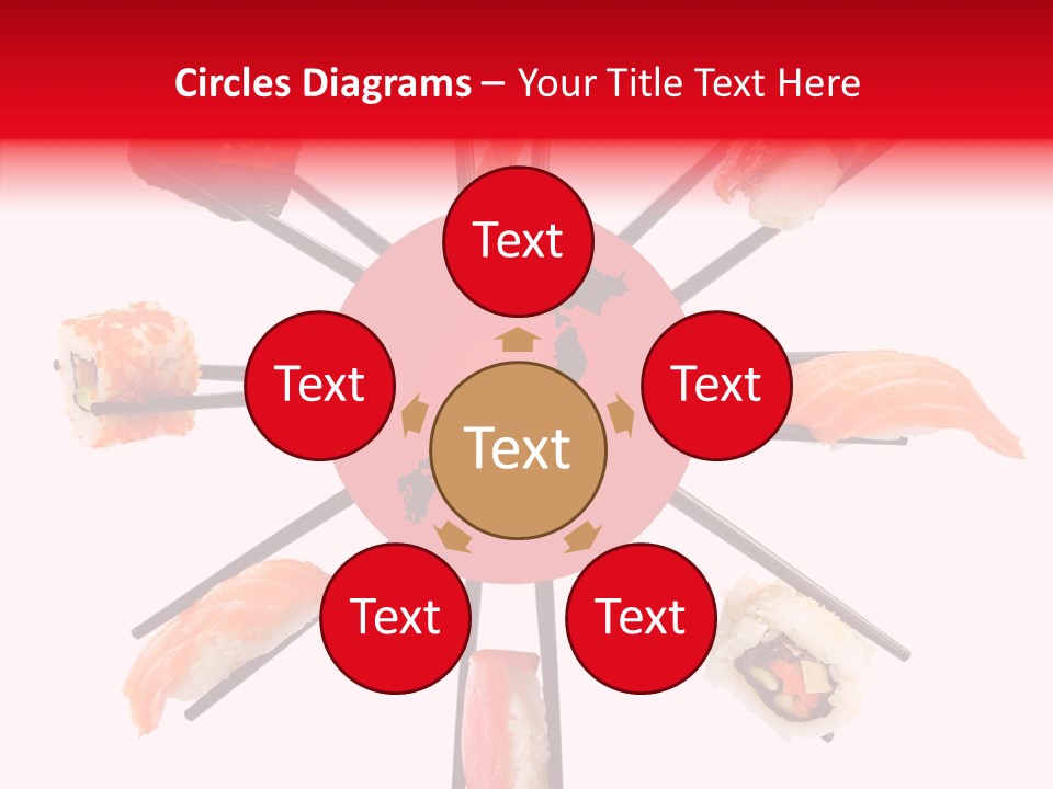 Red Menu Sea PowerPoint Template