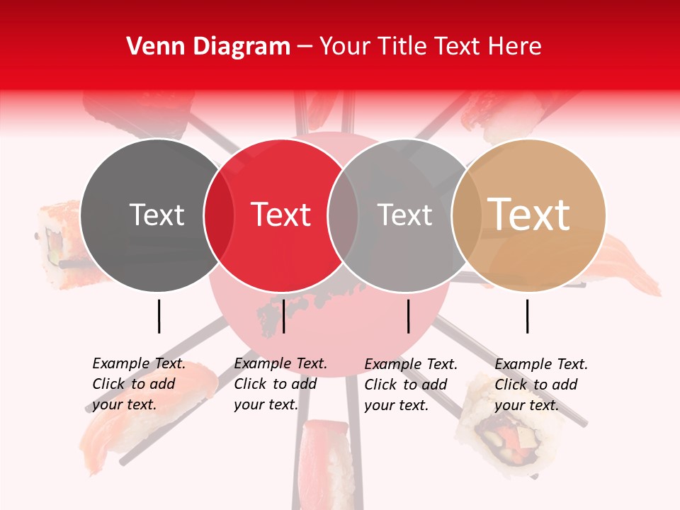Red Menu Sea PowerPoint Template