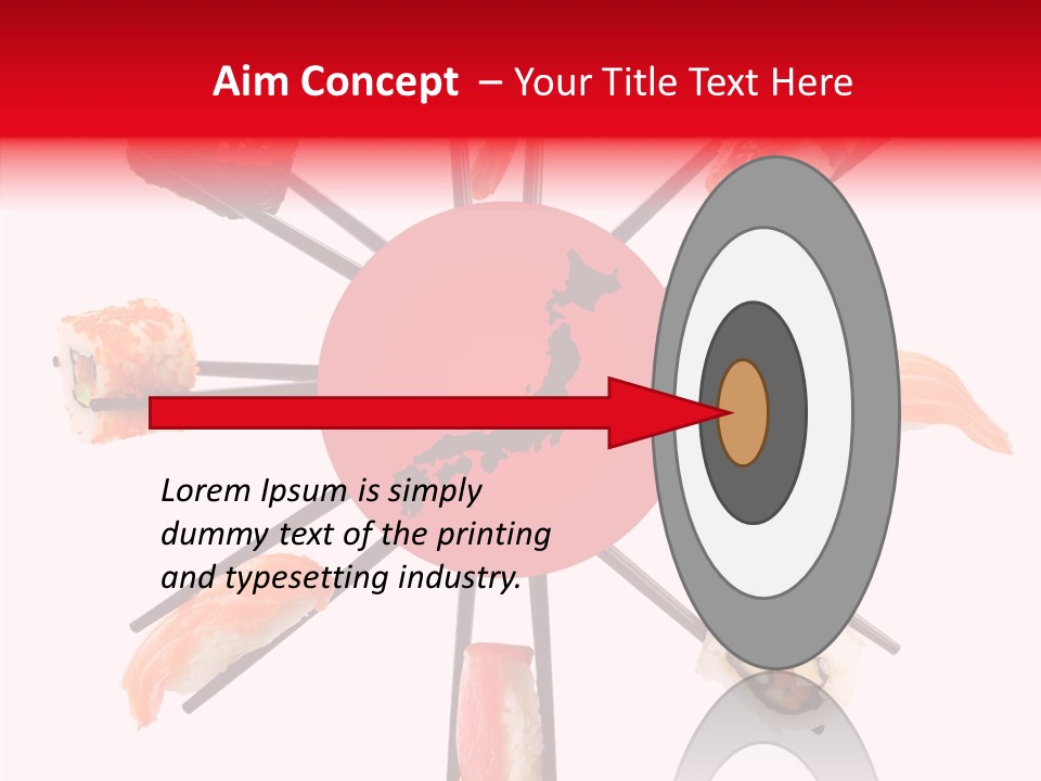 Red Menu Sea PowerPoint Template