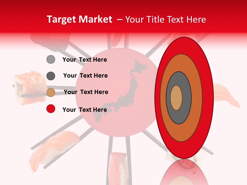 Red Menu Sea PowerPoint Template