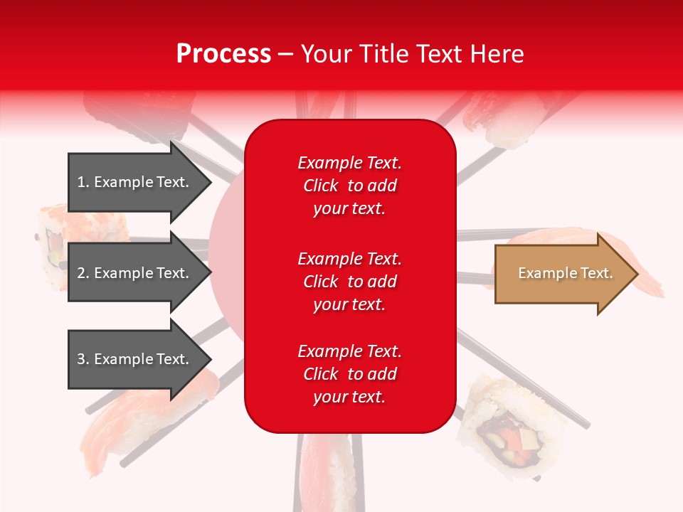 Red Menu Sea PowerPoint Template