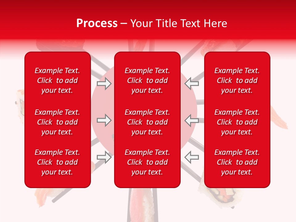 Red Menu Sea PowerPoint Template