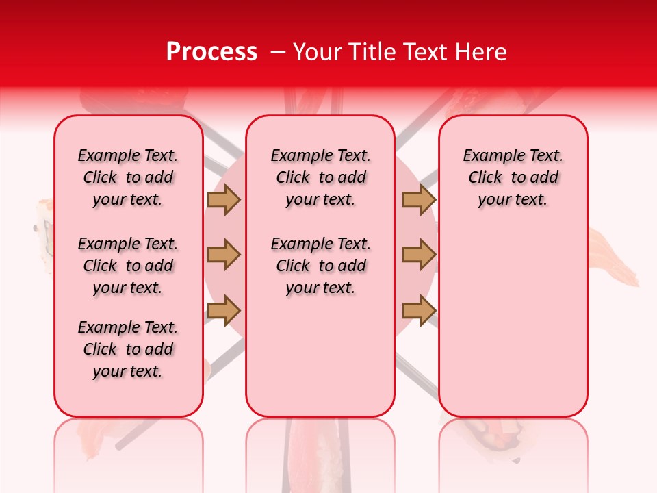 Red Menu Sea PowerPoint Template