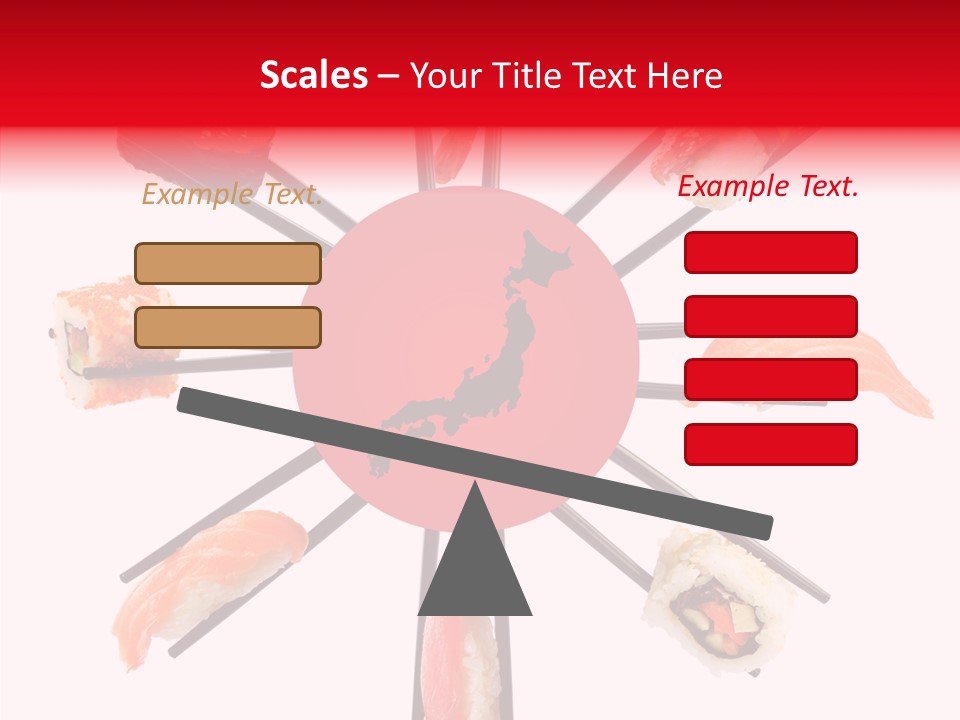 Red Menu Sea PowerPoint Template