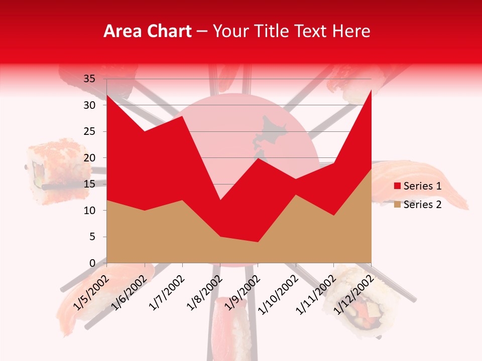 Red Menu Sea PowerPoint Template