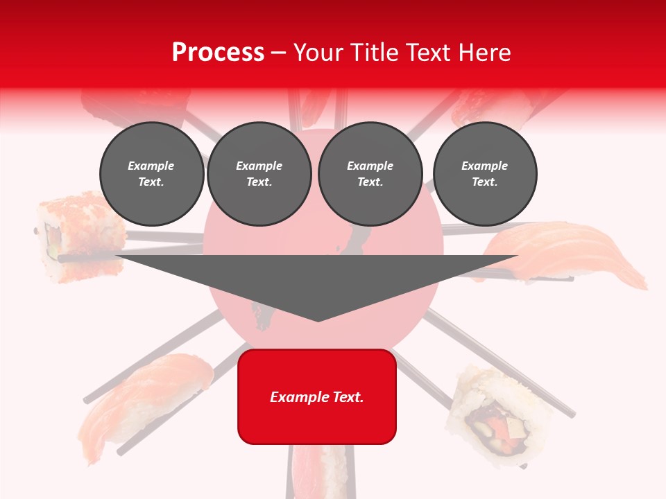 Red Menu Sea PowerPoint Template