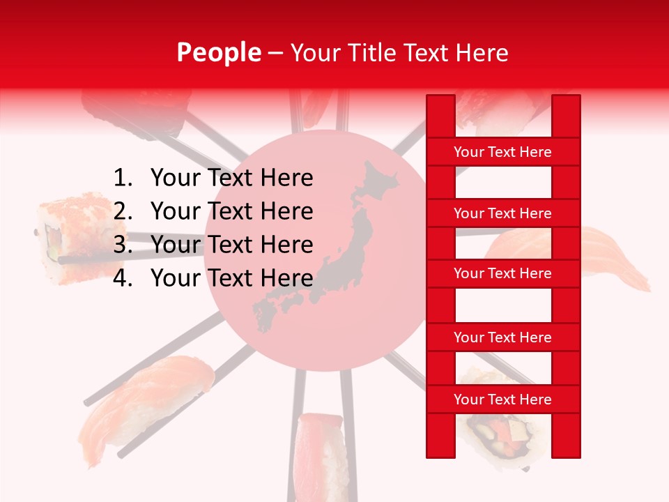 Red Menu Sea PowerPoint Template