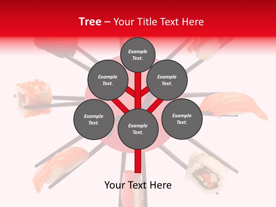 Red Menu Sea PowerPoint Template