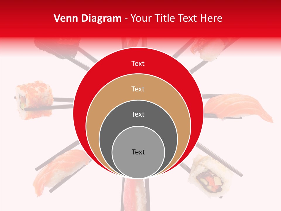 Red Menu Sea PowerPoint Template