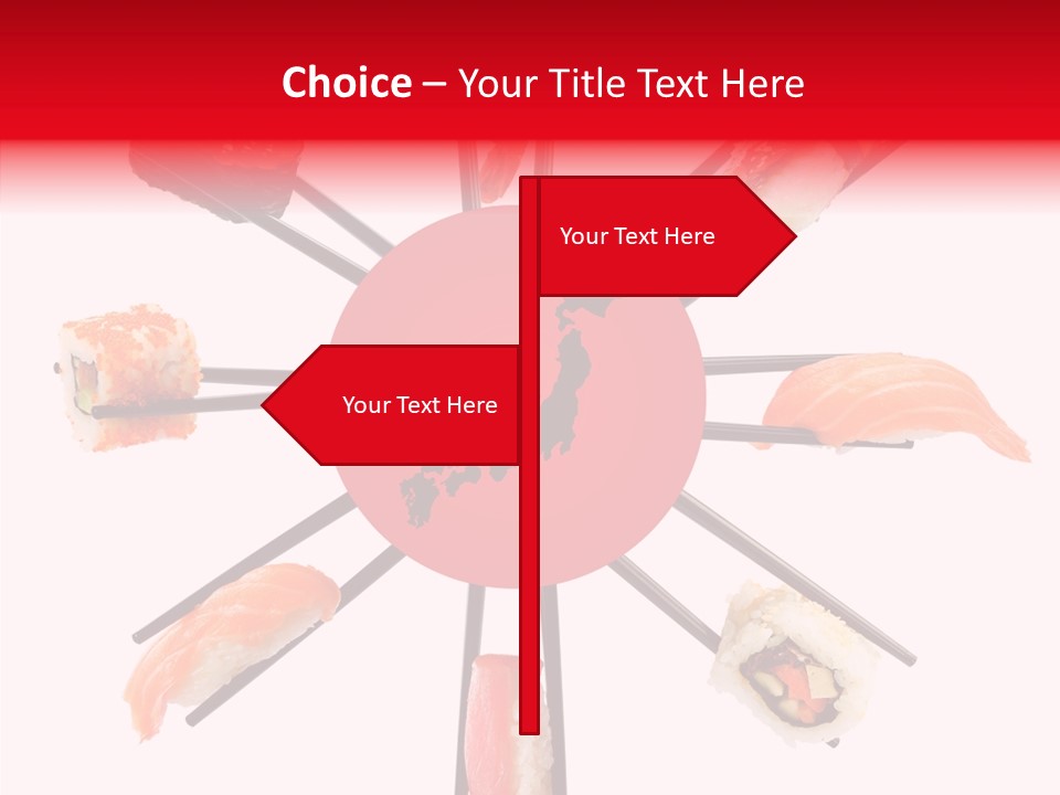 Red Menu Sea PowerPoint Template