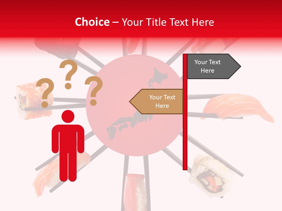 Red Menu Sea PowerPoint Template