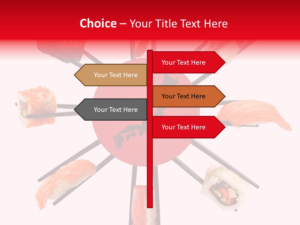 Red Menu Sea PowerPoint Template