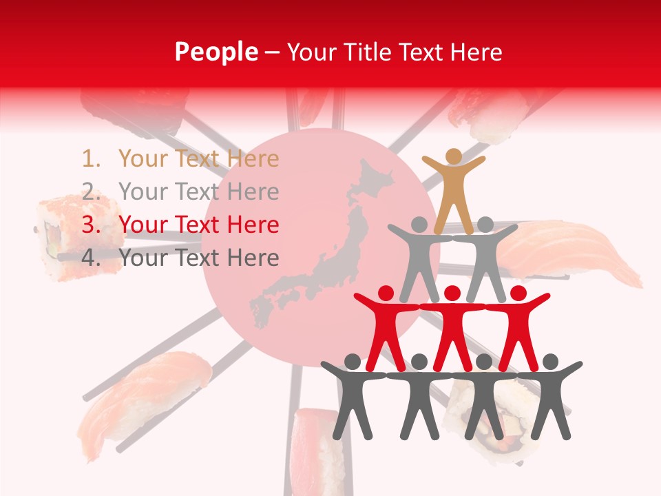 Red Menu Sea PowerPoint Template