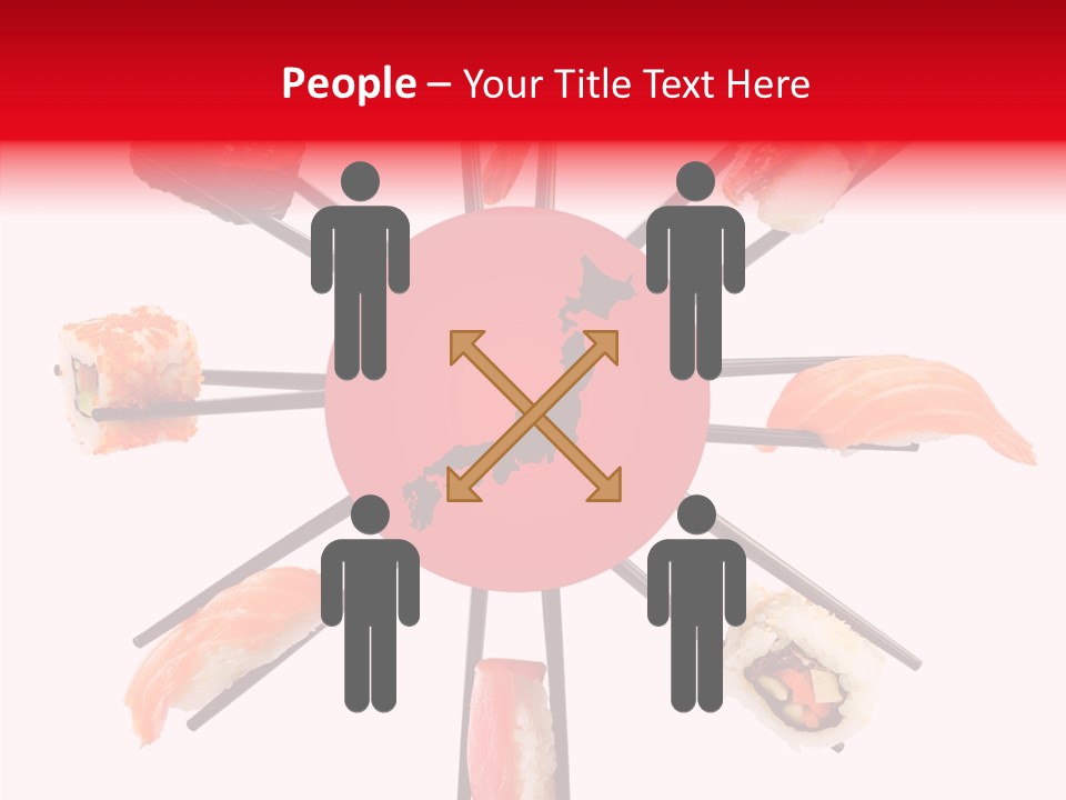 Red Menu Sea PowerPoint Template