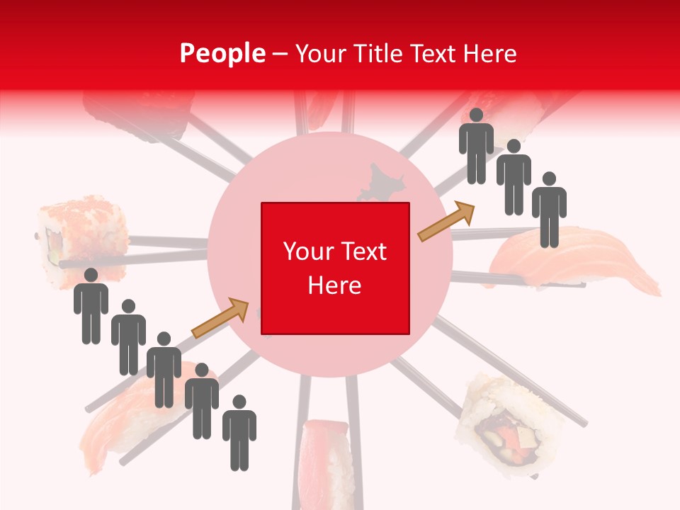 Red Menu Sea PowerPoint Template