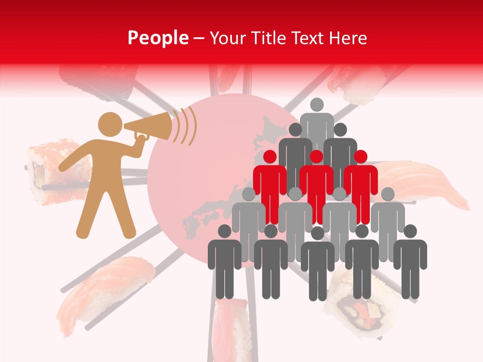 Red Menu Sea PowerPoint Template