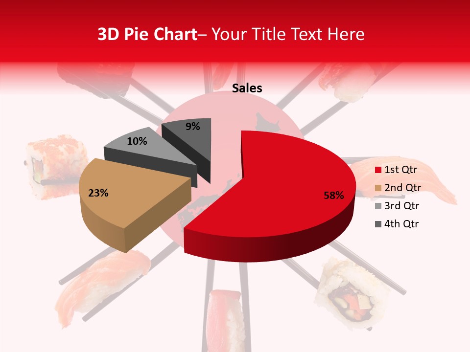 Red Menu Sea PowerPoint Template