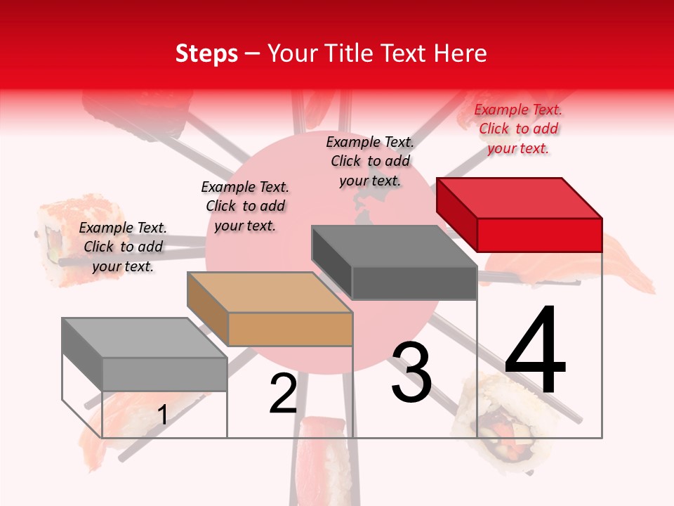 Red Menu Sea PowerPoint Template