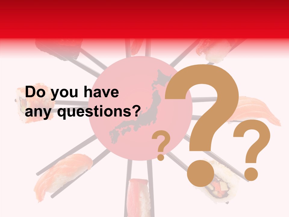 Red Menu Sea PowerPoint Template