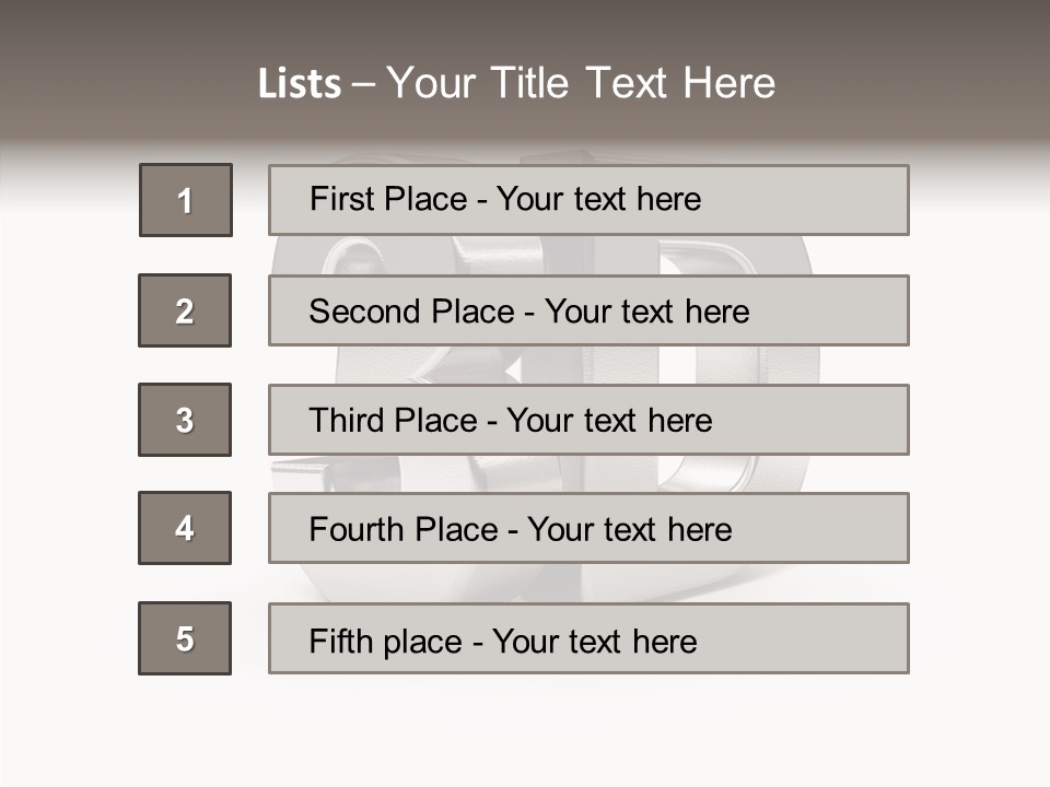 Typography Silver Steel PowerPoint Template