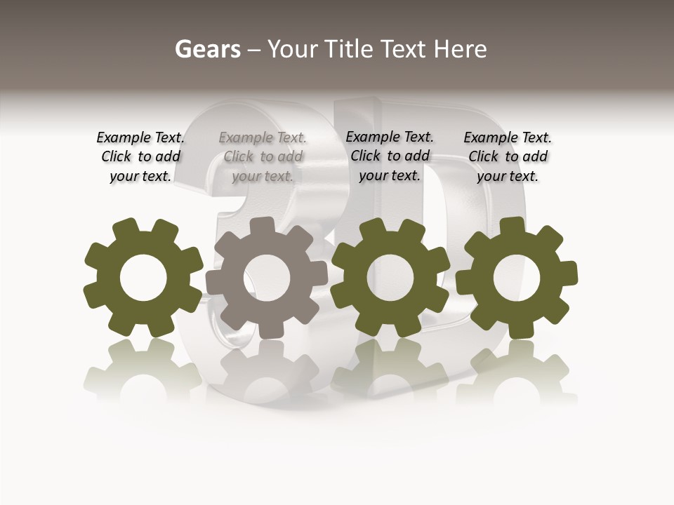 Typography Silver Steel PowerPoint Template