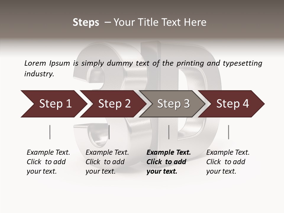 Typography Silver Steel PowerPoint Template