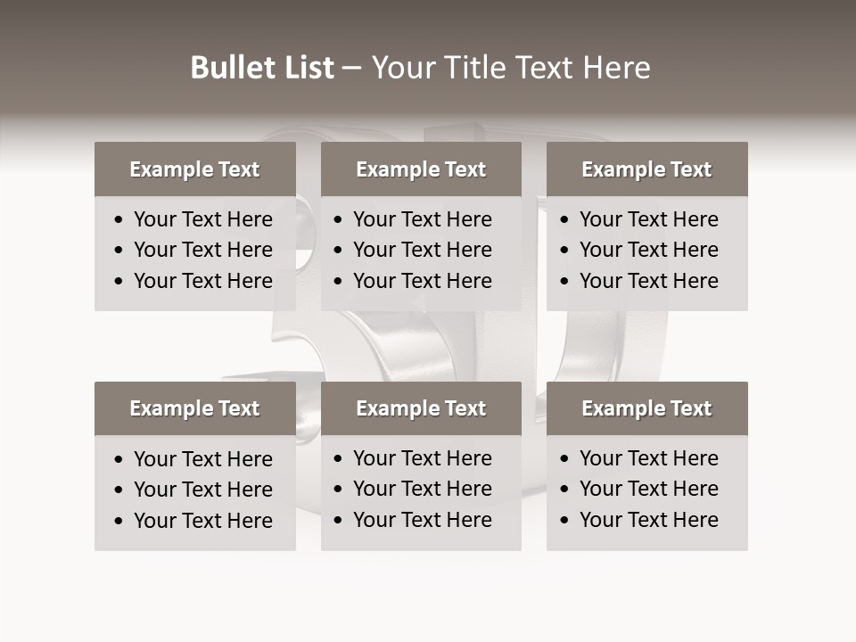 Typography Silver Steel PowerPoint Template