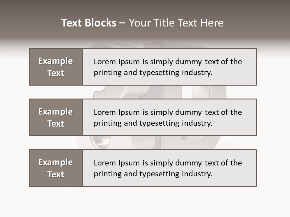 Typography Silver Steel PowerPoint Template