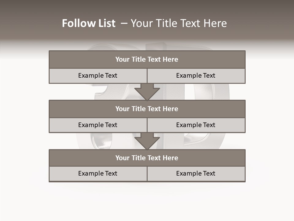 Typography Silver Steel PowerPoint Template
