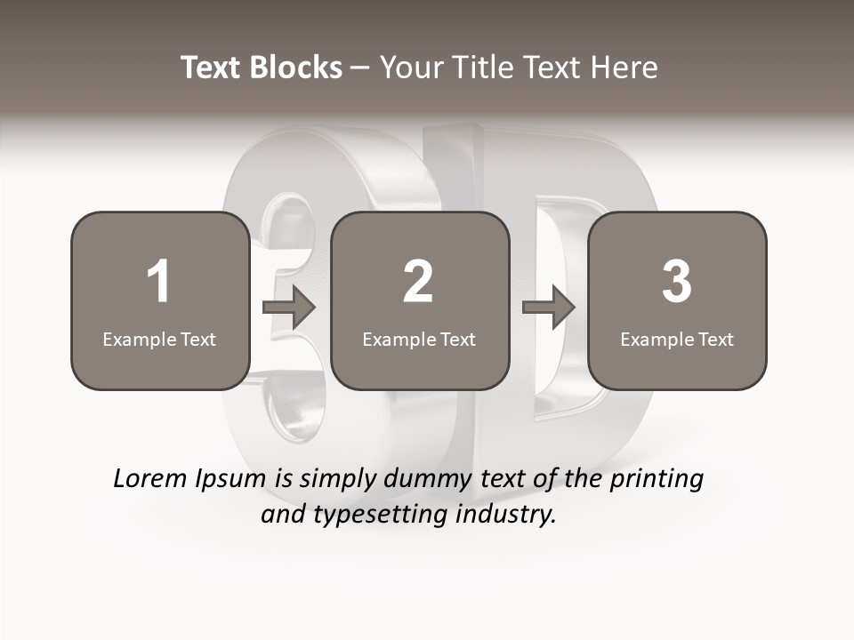 Typography Silver Steel PowerPoint Template