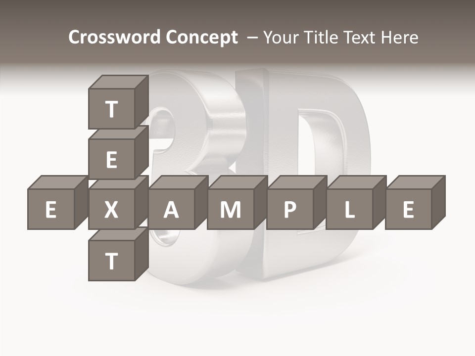 Typography Silver Steel PowerPoint Template