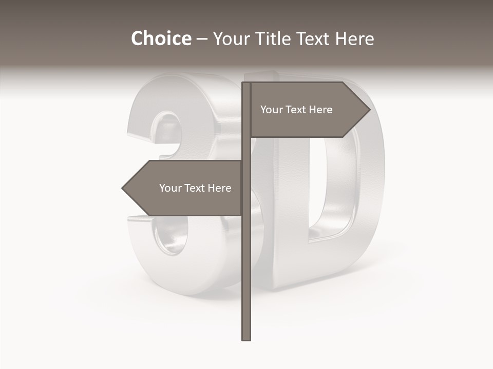 Typography Silver Steel PowerPoint Template