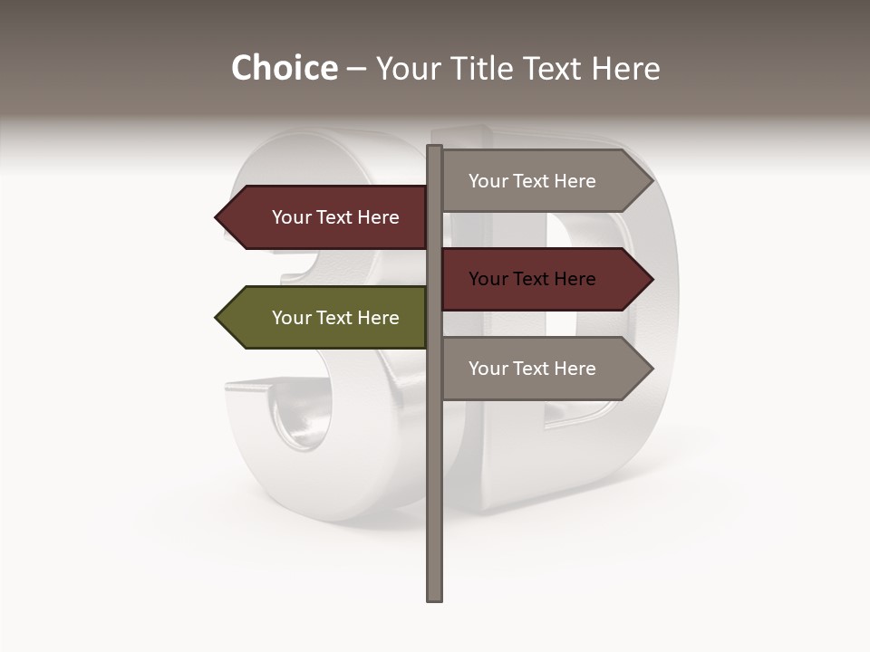 Typography Silver Steel PowerPoint Template