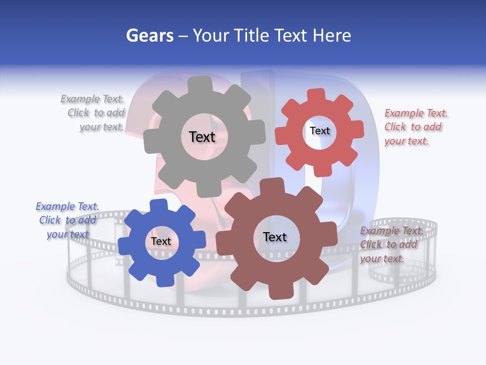 Number Film Technology PowerPoint Template