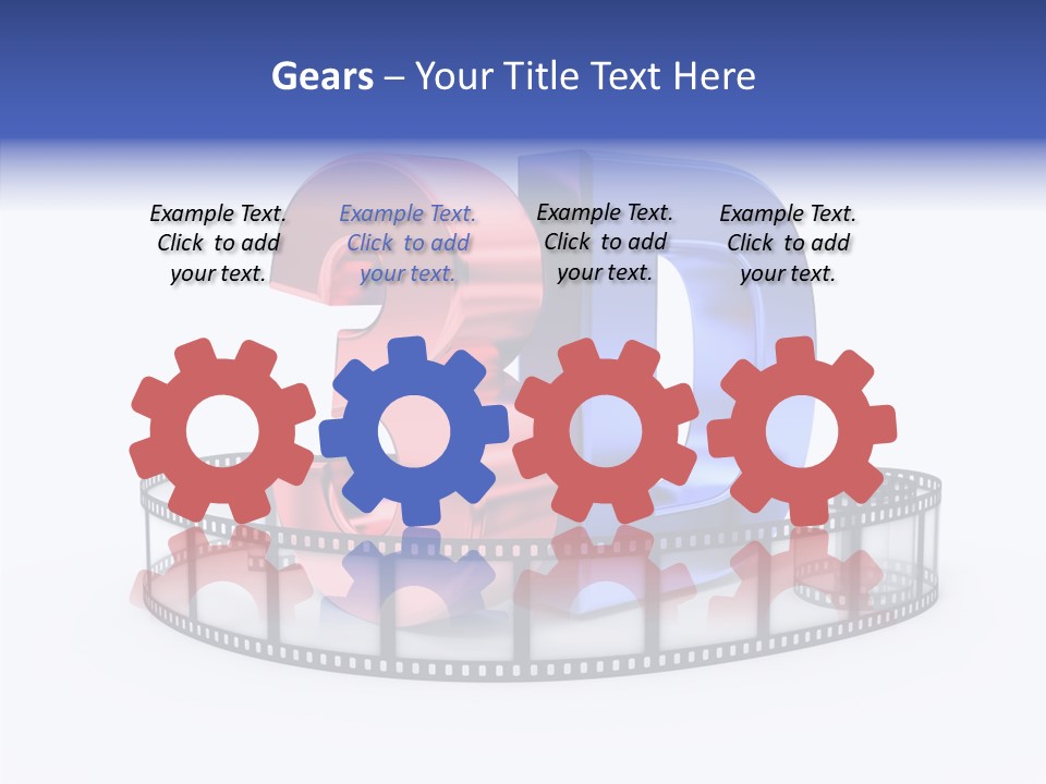 Number Film Technology PowerPoint Template