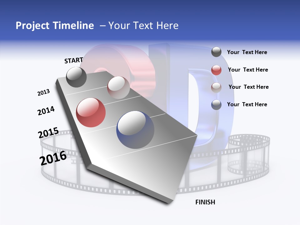 Number Film Technology PowerPoint Template