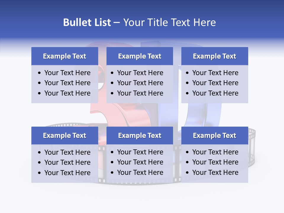Number Film Technology PowerPoint Template