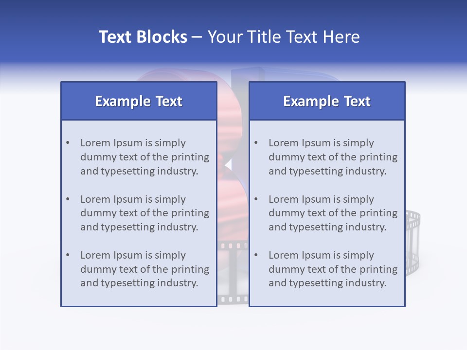 Number Film Technology PowerPoint Template