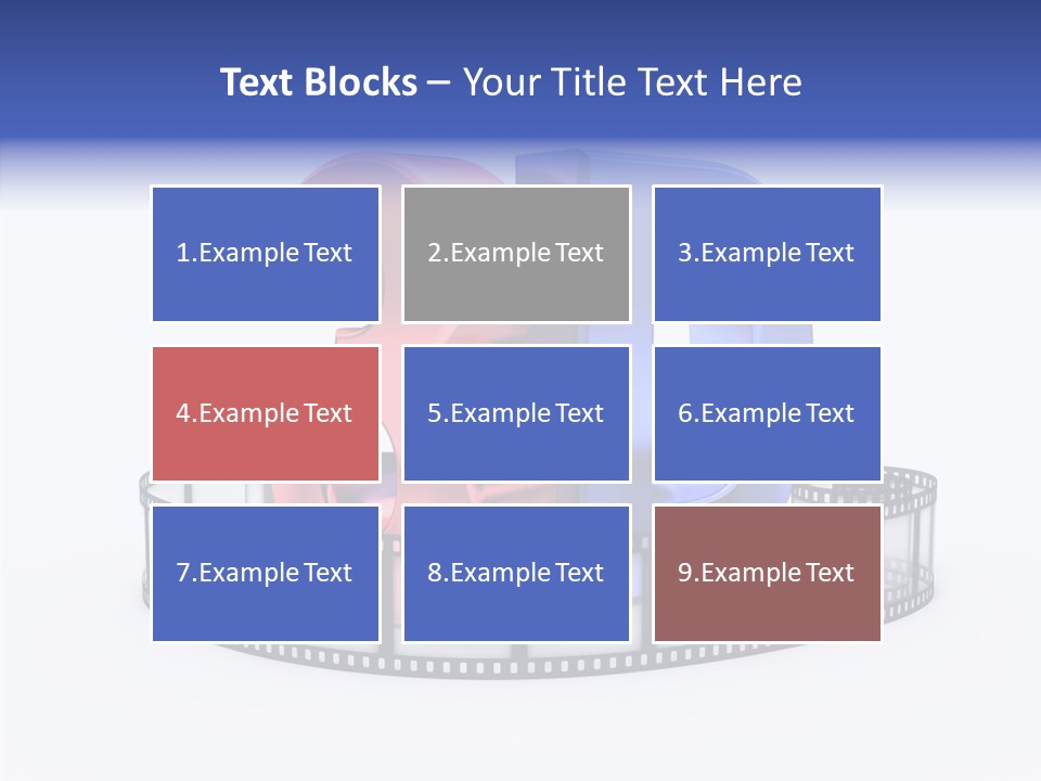 Number Film Technology PowerPoint Template