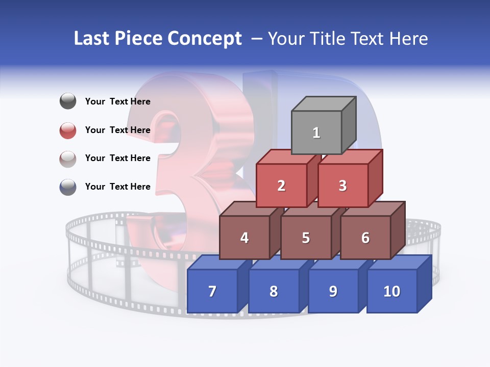 Number Film Technology PowerPoint Template