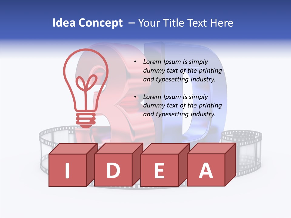 Number Film Technology PowerPoint Template