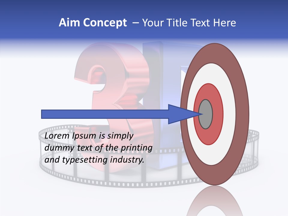 Number Film Technology PowerPoint Template