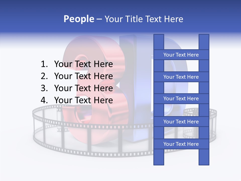 Number Film Technology PowerPoint Template