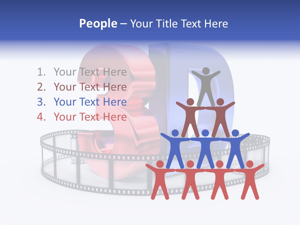 Number Film Technology PowerPoint Template