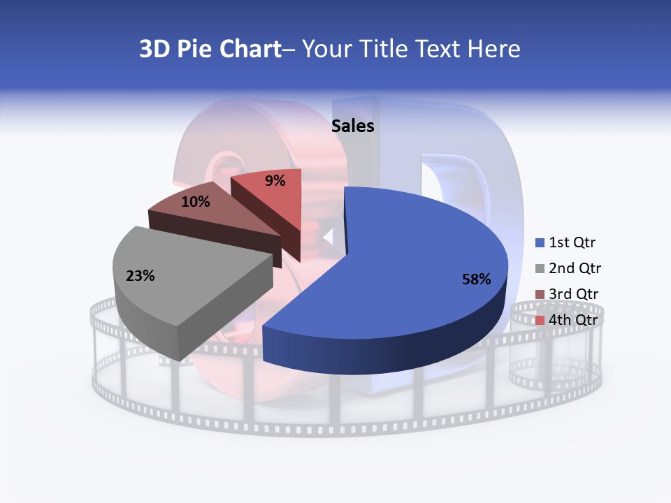 Number Film Technology PowerPoint Template